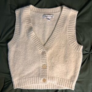 V-Neck Cardigan Vest Sweater